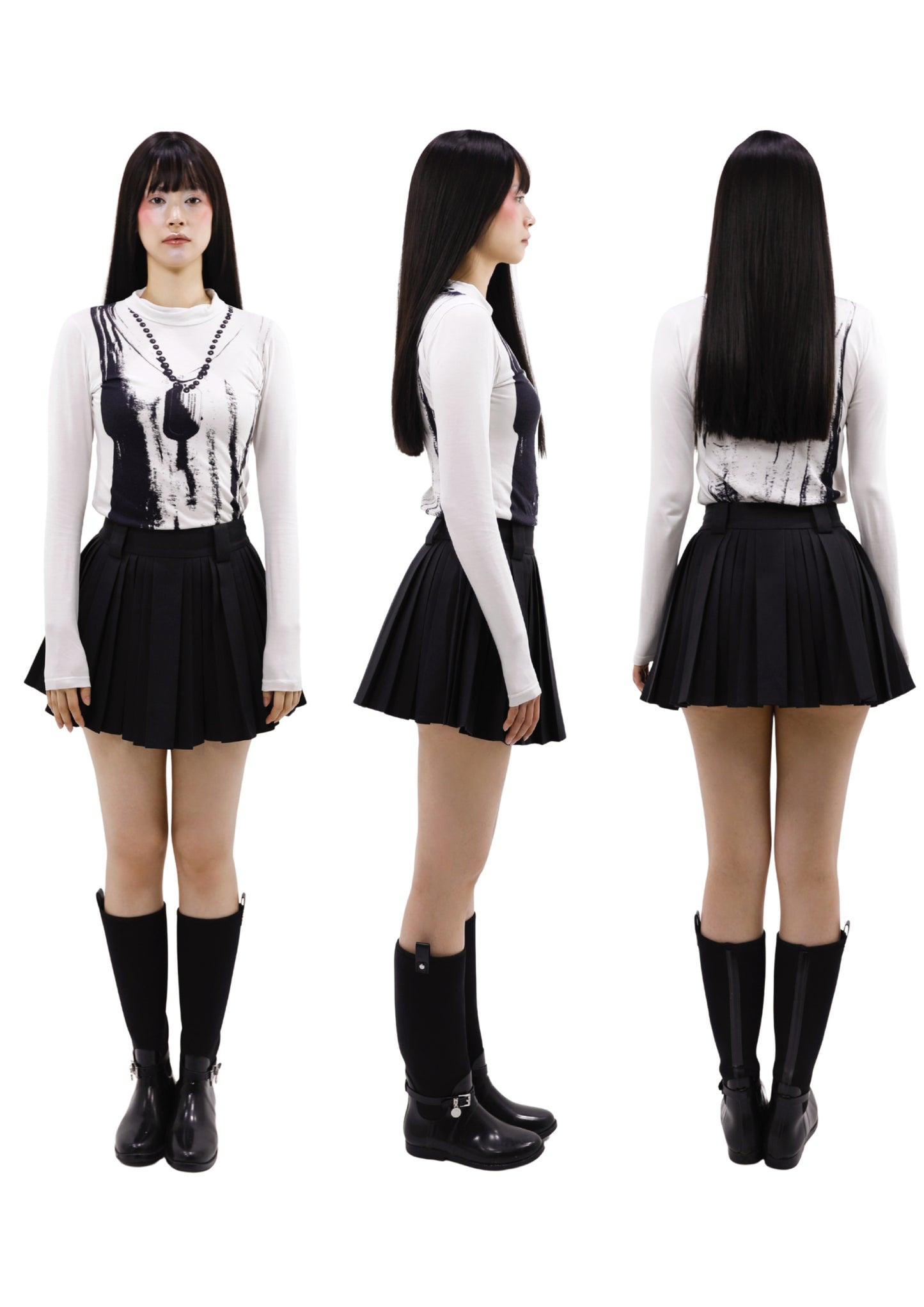 Roux mini pleated skort