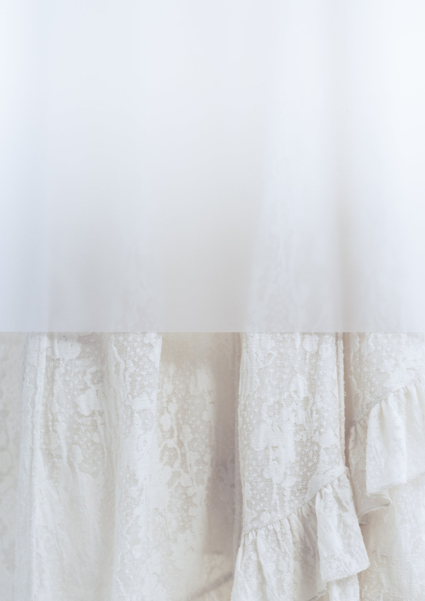 Séraphine Wool Cream Tiered Dress