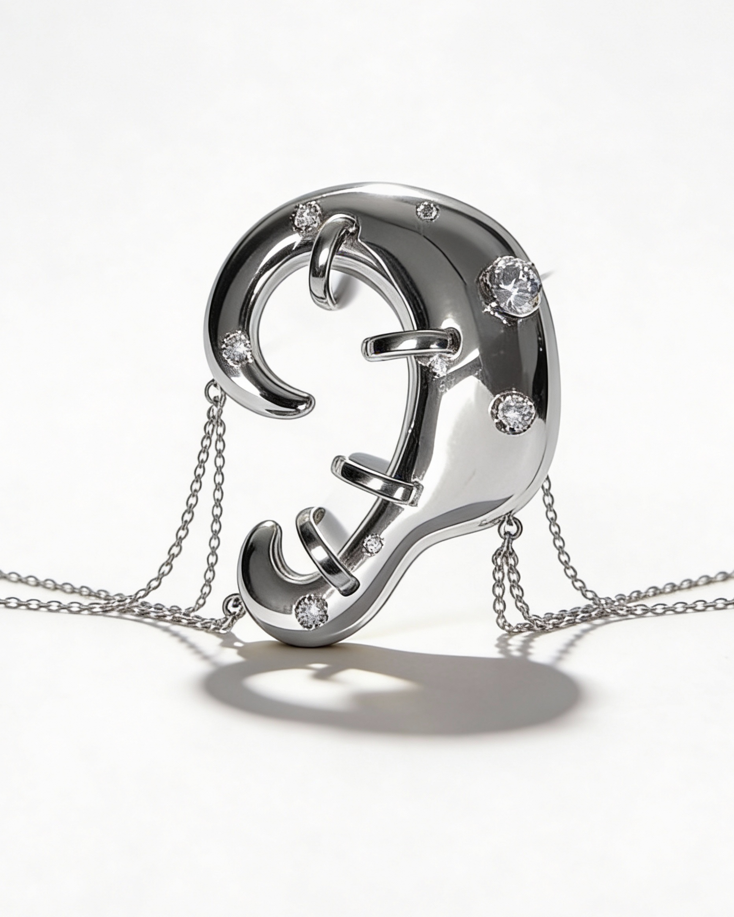 Enchoire Ear Piece with draped chain