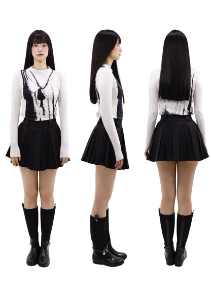 Roux mini pleated skort