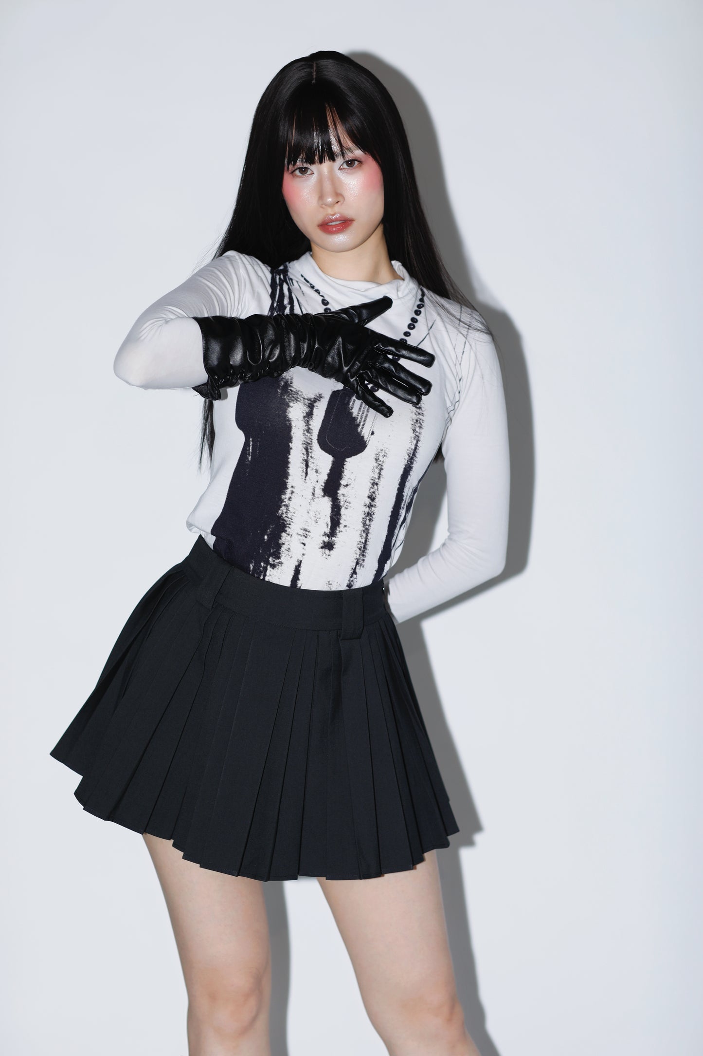 Roux mini pleated skort