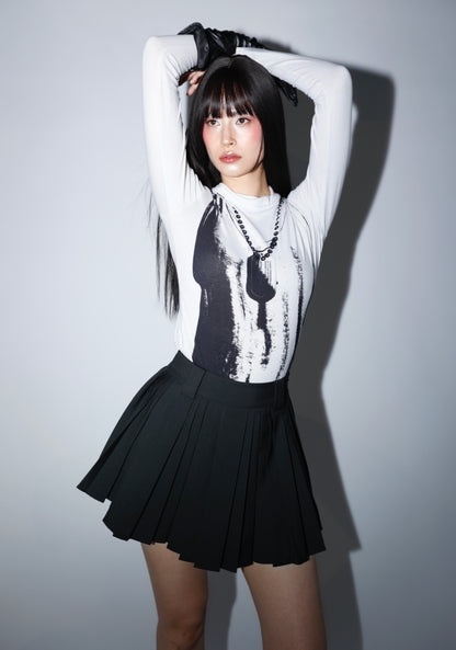 Roux mini pleated skort