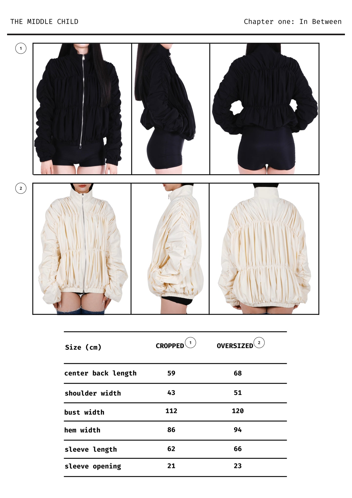 Ives Nylon Ruched Bomber Jacket