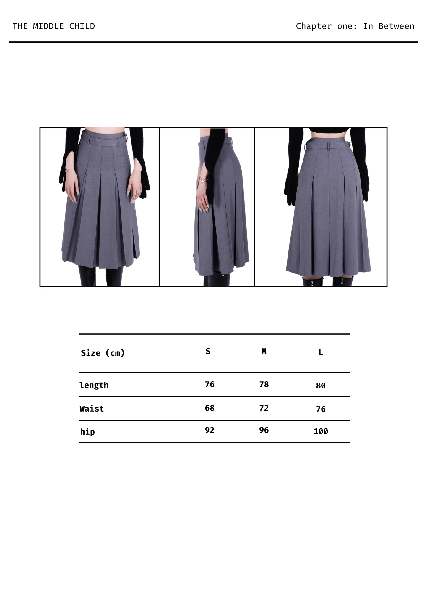 Mireille Double Waisted Pleated Long Skirt