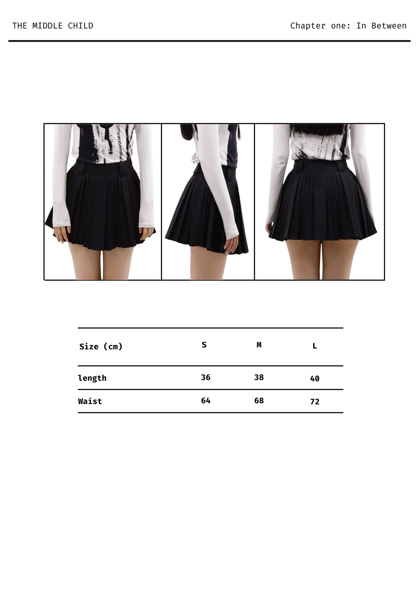 Roux mini pleated skort